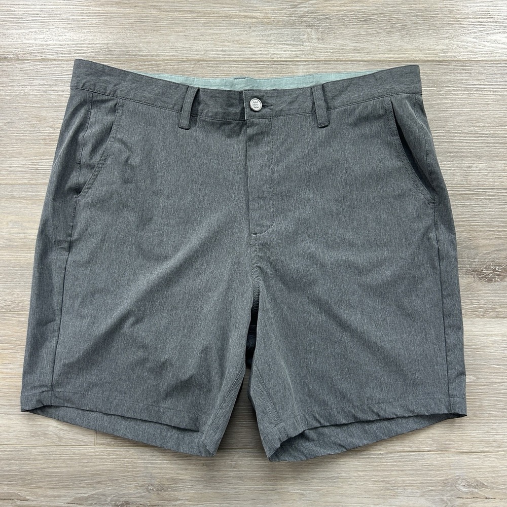 Free Fly Hybrid Short II Mens 38 Gray Performance Stretch Casual Outdoor